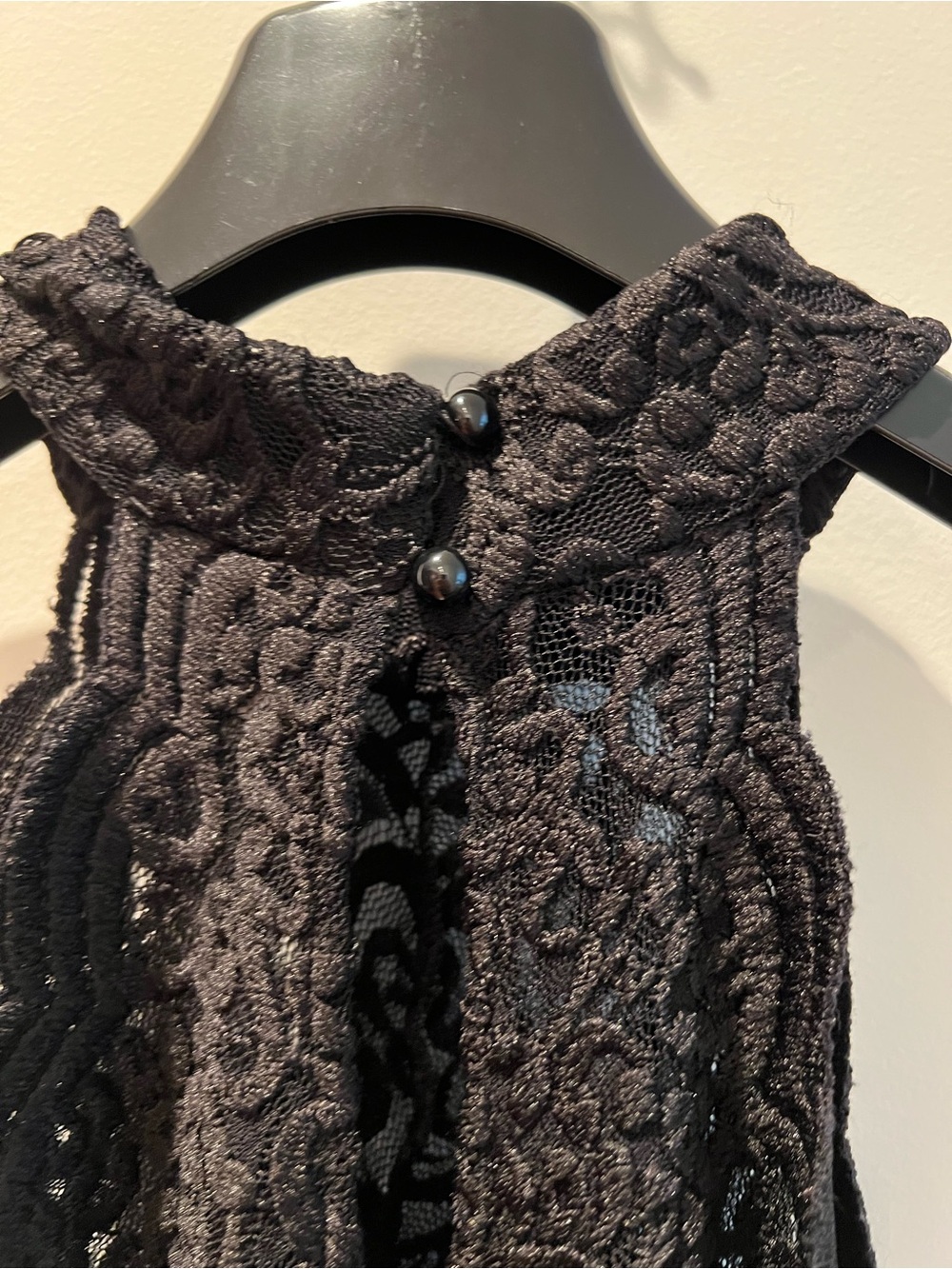 Bebe black turtleneck lace bodysuit stretchy S - Picture 9 of 12